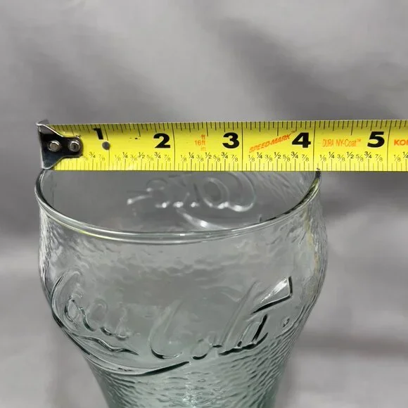 Indiana Glass Classic Coca Cola Coke Oversized Drinkware Glasses Green - Picture 16 of 16